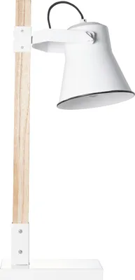 Produktbild von BRILLIANT Tischleuchte Plow weiß IP20 E27 10 Watt g. f. LED-Leuchtmittel
