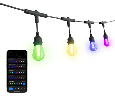 Produktbild von Ledvion LED Lichterkette Außen IP65 24W Warmweiß Kaltweiss RGB 7M