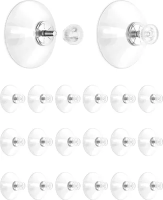 Produktbild von 20 Stück Saugnapf, saugnäpfe für fenster, Ø 40mm mit Rändelmutter