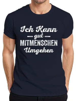 Obrázek produktu pro Sarkastický antisociální humor Ironie Pánské tričko, námořnická modrá, 3XL