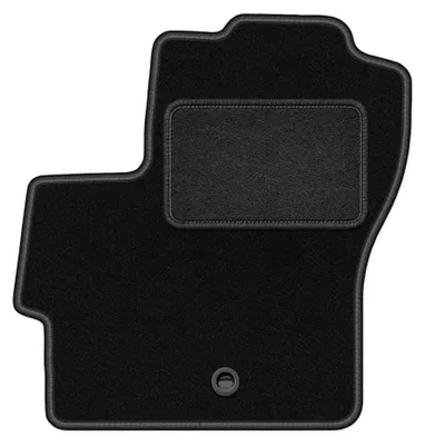 Produktbild von Fahrermatte Velours für Mazda 3 I BK 2003-2009 (Schrägheck) – 1-tlg, Schwarz, passgenau – Wielganizator LUX