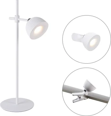 Produktbild von LED-Tischlampe - Weiß - H 41 cm - Kunststoff - dimmbar