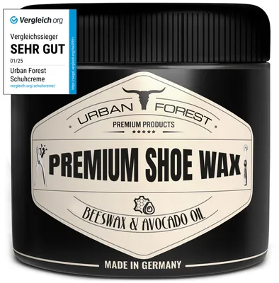 Produktbild von Schuhwachs farblos mit Bienenwachs & Avocado-Öl 250ml Profi Schuhpflege&Schuhreinigung wasserabweisend, atmungsaktiv, imprägnierend & schmutzabweisend