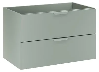 Image de Meuble sous vasque OSTER 80 cm vert sauge suspendu avec 2 tiroirs