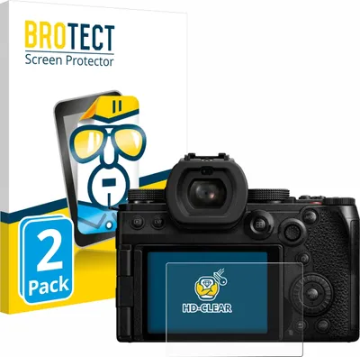 Produktbild von 2x Für Panasonic Lumix DC-S5M2X Schutzfolie BROTECT Displayschutz Display Schutz Folie Klar Transparent