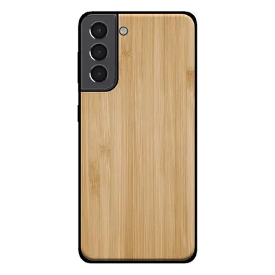 Obrázek produktu pro Smartphonica Pouzdro na telefon pro Samsung Galaxy S21 Plus se vzhledem dřeva - zadní kryt bambusové pouzdro z umělého dřeva - Brown