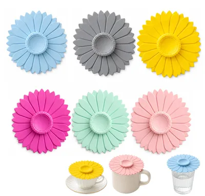 Silikondeckel für Gläser, 11 cm, 6 Stück, bunt