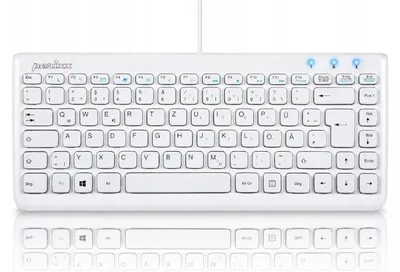 Obrázek produktu pro Perixx PERIBOARD-407W Mini klávesnice bílá QWERTZ DE