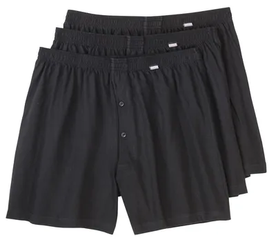 Produktbild von Adamo Übergrößen Boxershorts schwarz 3er-Pack