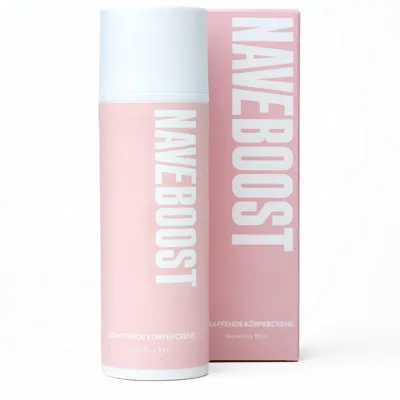 Produktbild von Naveboost Anti-Cellulite Körpercreme straffend mit Lipout™, Jojobaöl & Squalan, 120 ml, KI-generiertes Bild