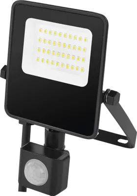 LED reflektor VISIO s pohybovým čidlem, 20 W, černý, neutrální bílá