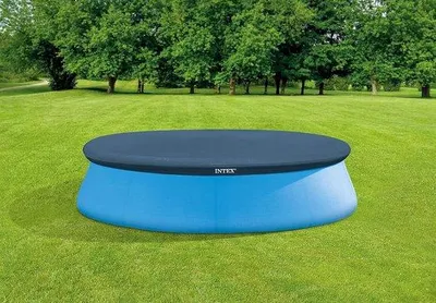 Produktbild von Famanu Schwimmbadabdeckung für runde Quickup-Pools - dunkelblau, Ø 305 cm
