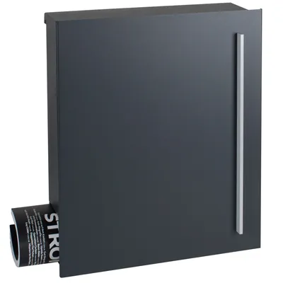 Produktbild von MOCAVI Box 110 Briefkasten mit Zeitungsfach anthrazit-grau (RAL 7016)