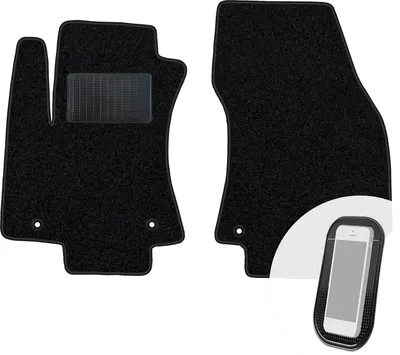 Produktbild von moto-MOLTICO Vorne Fußmatten Auto Velours Autoteppiche Schwarz Automatten Set 2-teilig passend für Opel Sintra 1996-1999