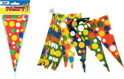 Produktbild von Papiergirlande mit Punkten, 10 m – MFP