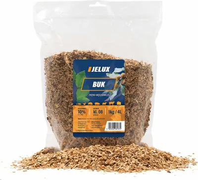 Produktbild von Räucherchips aus Buche, 1kg, trocken, sauber und entstaubt, für alle Räucheröfen