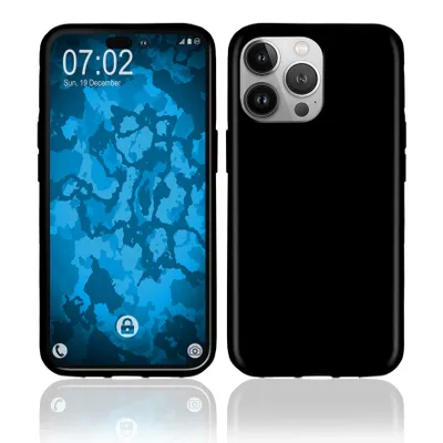 Produktbild von PhoneNatic Case kompatibel mit iPhone 14 Pro Hülle Silikon schwarz Cover