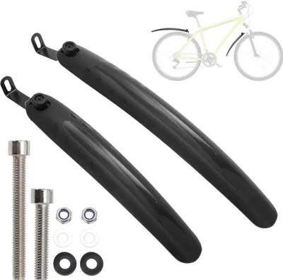 Produktbild von Fahrradschutzblech Set Fahrradreifen Schutzblech vorne und hinten Fahrrad Schutzblech Schutzblech für 14 Zoll Rennrad Mountainbike Schwarz