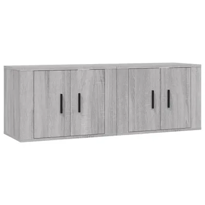 Obrázek produktu pro vidaXL TV nástěnné skříňky 2 ks. Grey Sonoma 57x34,5x40 cm