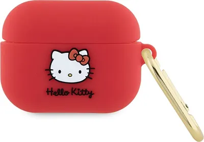 Obrázok produktu pre Puzdro Hello Kitty Silicone 3D Kitty Head Na Airpods Pro - Fuksjowe