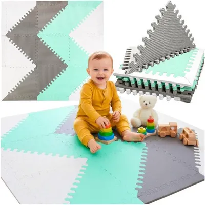 Obrázek produktu pro Pěnová podložka puzzle na podlahu Ochranná skládací podložka pro děti Dárek