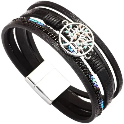 Image de Bracelet Tree Noir - Élégance et Féminité KP32988