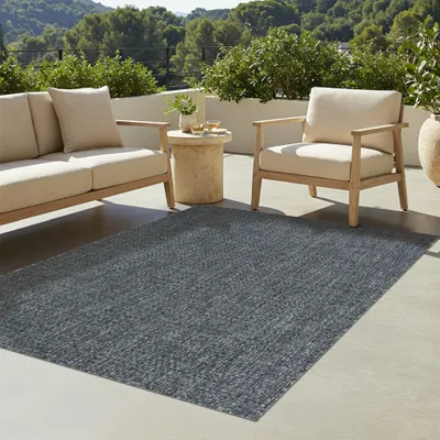 Produktbild von Tapiso Teppich Verano Outdoor Modern Blau Küche Balkon 120 x 170 cm