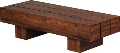Produktbild von WOHNLING Sheesham Couchtisch 120 x 45 x 30 cm Massivholz Wohnzimmertisch