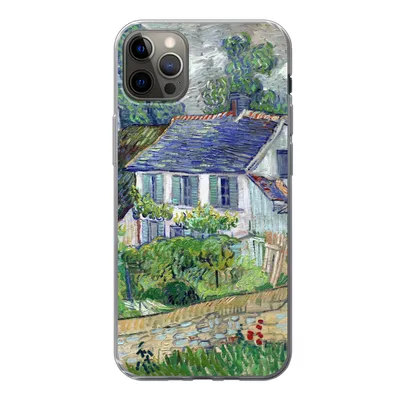 Produktbild von MuchoWow® Handyhülle Schutzhülle Hülle für iPhone 13 Pro Max Haus in Auvers - Vincent van Gogh Silikon Softcase Handy Hülle - Mobiltelefon