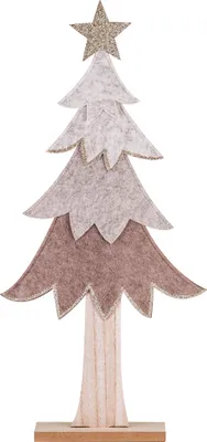 Immagine prodotto di Decorazione natalizia Albero di Natale con stella figura decorativa in feltro 30 cm