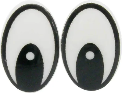 Produktbild von 20 Paar / 40 Stk Augen Kunststoff 25x16mm zum Einkleben, Puppe Figuren Teddy