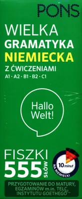 Produktbild von Fiszki 555 słów Wielka gramatyka niemiecka z ćwiczeniami