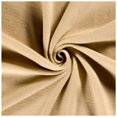 Fleecestoff Vliesstoff Fleece Stoff Zuschnitt ab 0,5m Meterware am Stück hellbeige