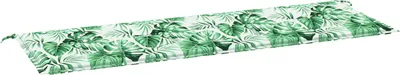 Produktbild von vidaXL Bankpolster Oxford-Stoff Blattmuster 150 x 50 x 3 cm