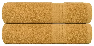 Image de vidaXL Serviettes FROGN 2 pcs. or 50x100 cm 360 g/m²