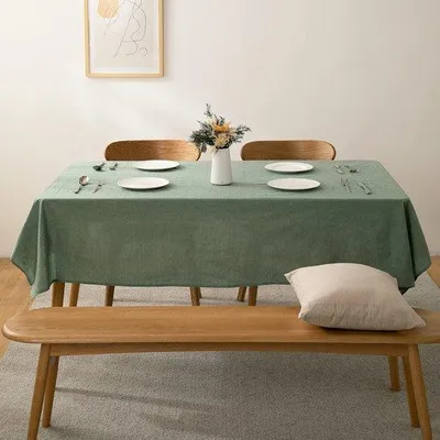 Obrázek produktu pro Zelený bavlněný ubrus 140 x 140 cm