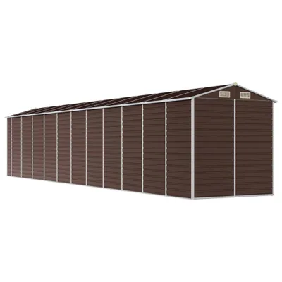 Produktbild von vidaXL Gerätehaus Braun 191x980x198 cm Verzinkter Stahl