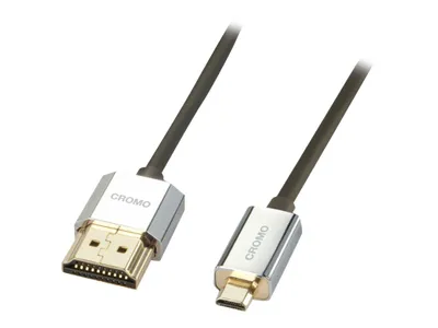 Produktbild von LINDY HDMI High Speed Kabel an Micro HDMI CROMO Slim 0.5m