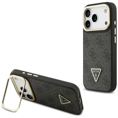 Zdjęcie produktu dla Guess Hardcase 4G Triangle MagSafe etui do iPhone 17 Pro Max - czarne