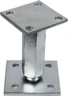 Produktbild von GeZu Impex® Pfostenträger Andy 70 x 70 mm höhenverstellbar 115 - 160 mm Stützenfuß Pfostenschuh