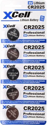Image de XCell Batterie Knopfzelle CR2025 3V 160mAh   5St.