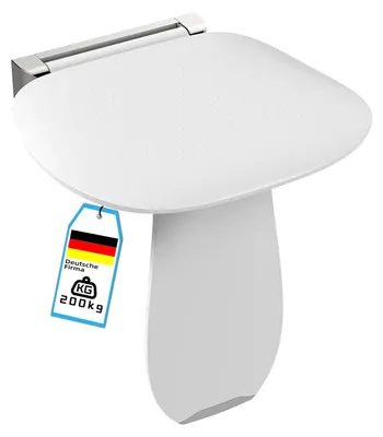 Image de Siège de douche pliable avec support, capacité de charge 200 kg