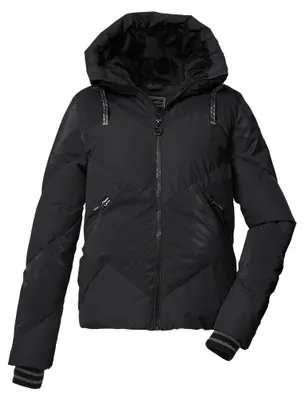 Productafbeelding van Killtec dames gewatteerde jas/skijas/functionele jas met donslook, met capuchon en een