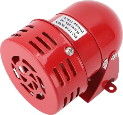 Zdjęcie produktu dla Motor Horn Buzzer Siren 110 Decibels Mini Electric Warning Strobe Siren Horn Sound Buzzer Alarm for Factories Schools Ranches Home AC 110V 102x75mm 0.90A