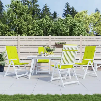 Produktbild von "im  " Gartenstuhlauflagen für Hochlehner 4 Stk. Knallgrün 120x50x3 cm - Gartenmöbelauflagen CC6854