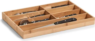 Produktbild von Zeller Present 25349, Veranstalter, Einschub, Schrankschublade, Besteck, Holz, Bambus