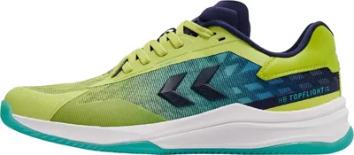 Produktbild von Hummel HB TopFlight Pro Indoor Hallenschuhe Sportschuhe Handballschuhe grün/blau/weiss 230728-5031, Schuhgröße:43 EU