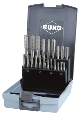 Immagine prodotto di RUKO Set di rubinetti a mano 21 pezzi HSS DIN 352 M 3 - M 12 - 245001RO