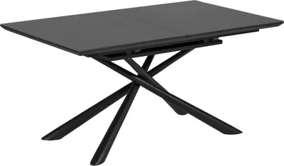 Produktbild von Tisch Theone ausziehbar 160 (210) x 90 cm Glas und Stahlbeine