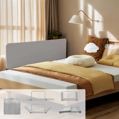 Produktbild von Bettgitter Rausfallschutz 180 cm, Höhenverstellbar, Tragbar für Reisen, Einfache Montage